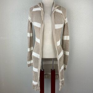 Derek Heart Loose Knit Hoodie Sweater Size M EUC
